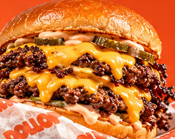 Double smash burger